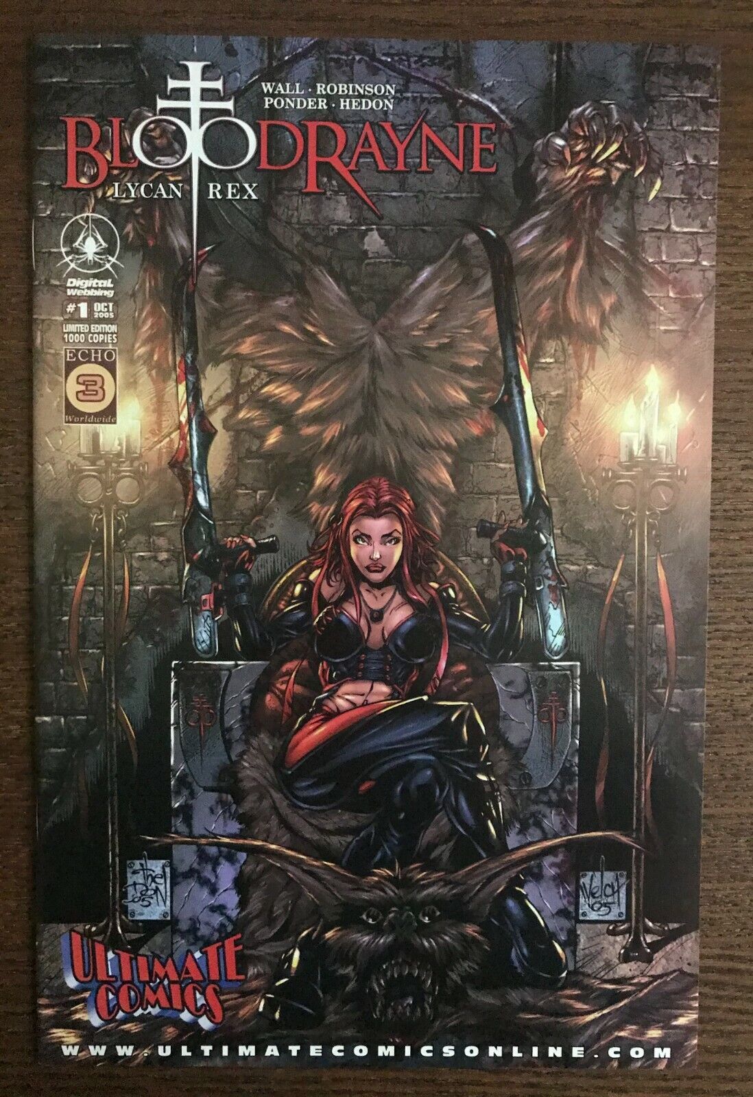 Bloodrayne Lycan Rex (2005) #1 Variant Limited to 1000