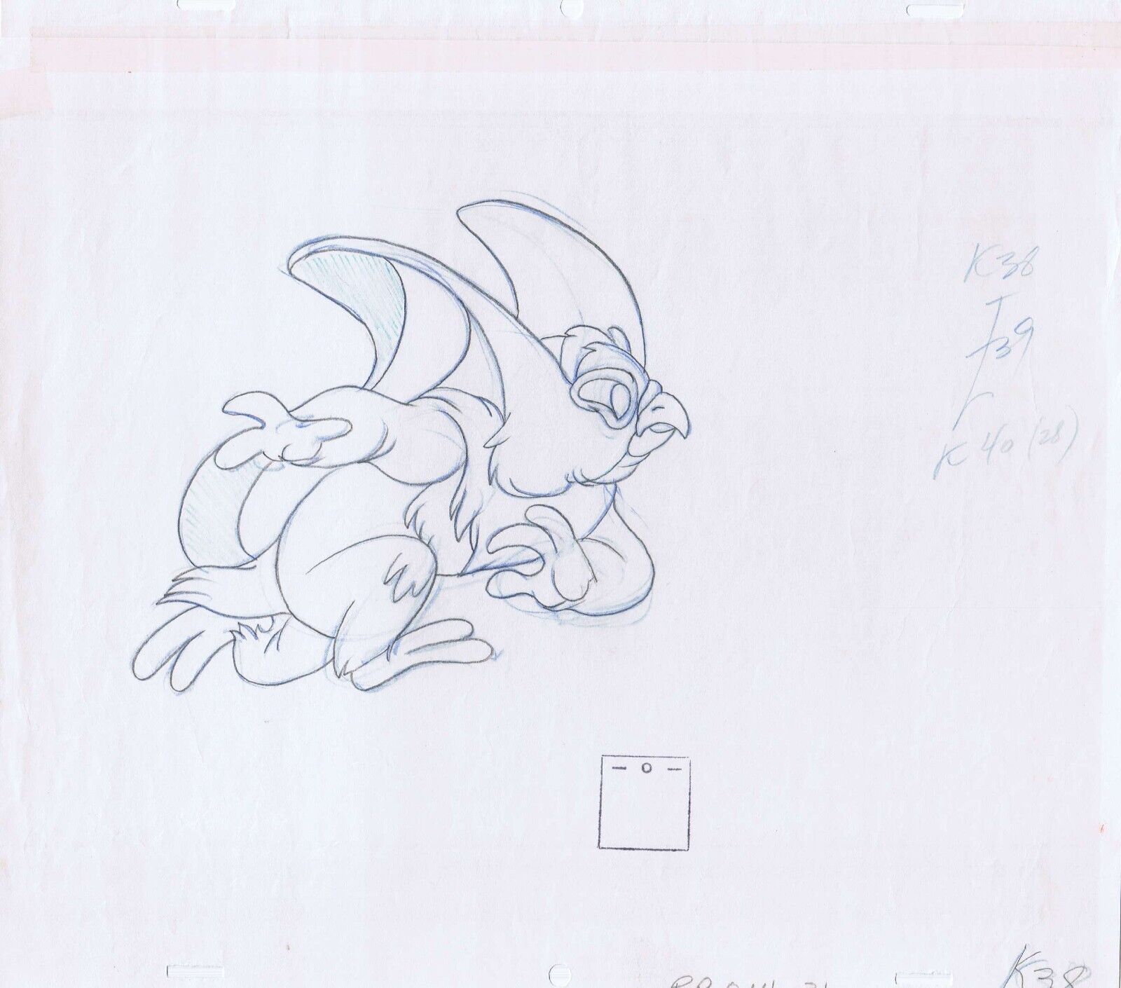 She-Ra Kowl 1985 Original Art w/COA Animation Production Pencils PP014-31 K-38