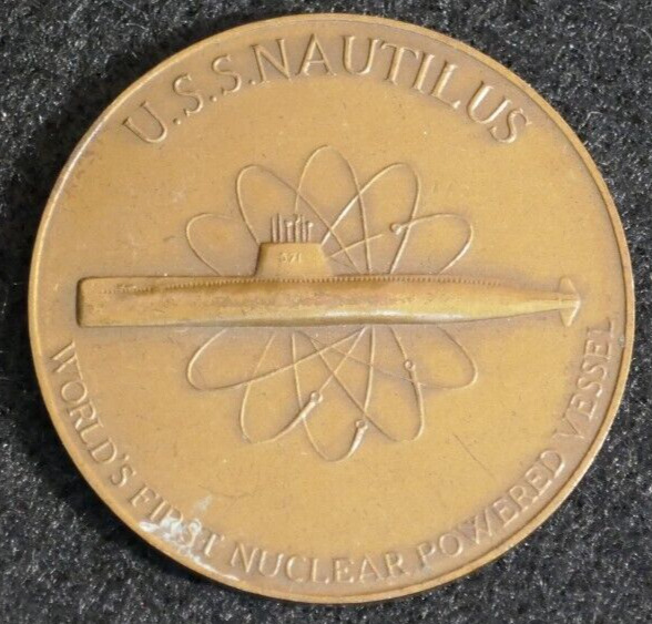 USS Nautilus First Nuclear Powered Submarine SSN571 1954 Original Rare Coin