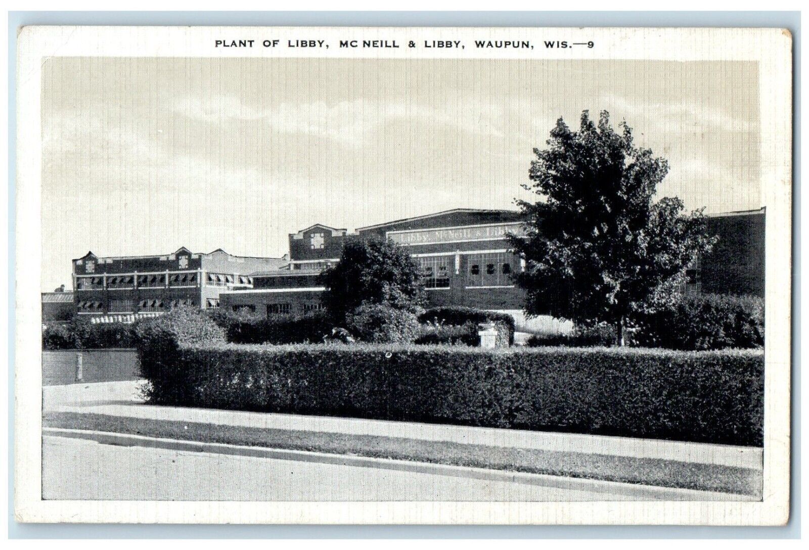 c1930's Plant Of Libby Mc Neil & Libby Waupun Wisconsin WI Vintage Postcard