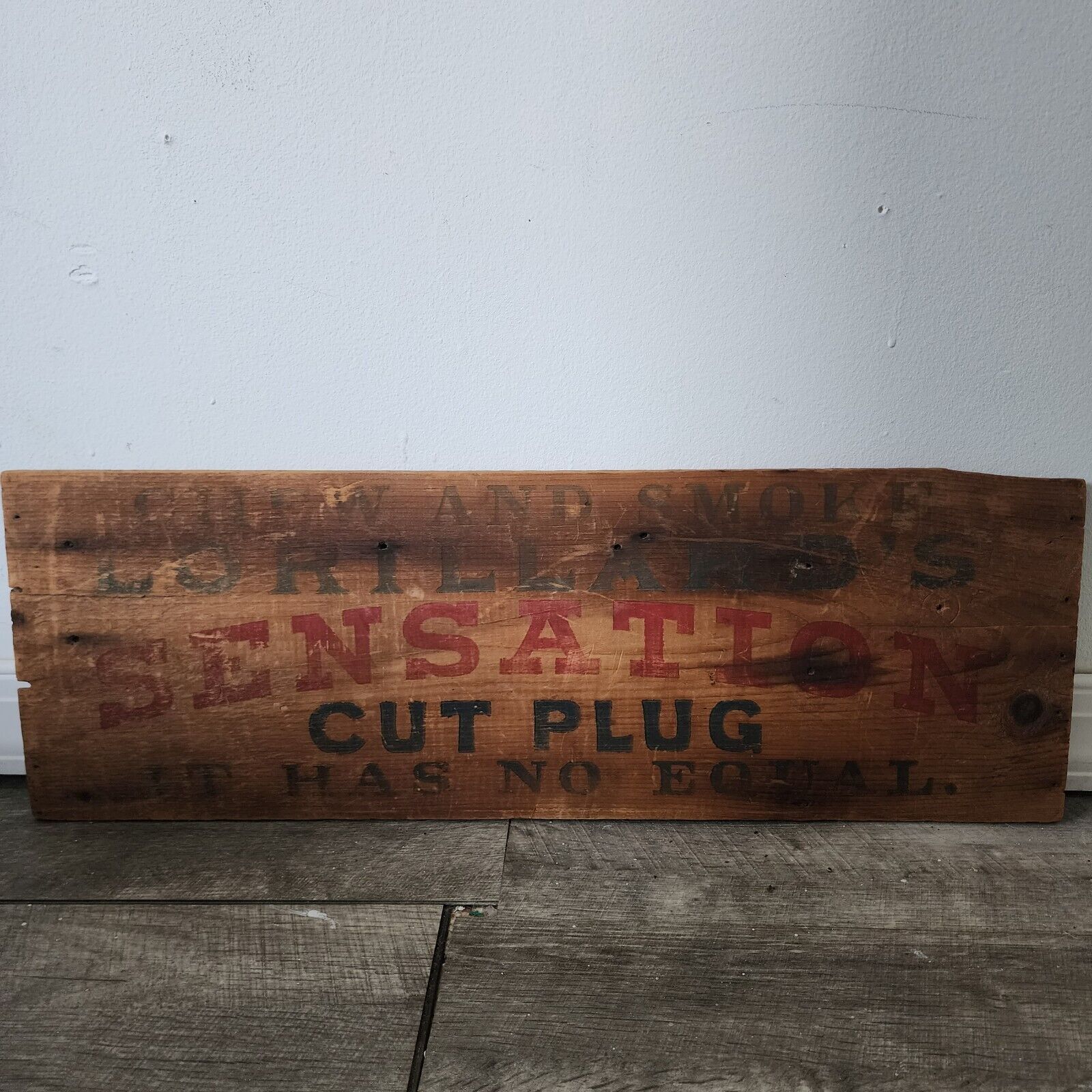 Cortlands Sensations Cut Plug Wood Sign Box 27\