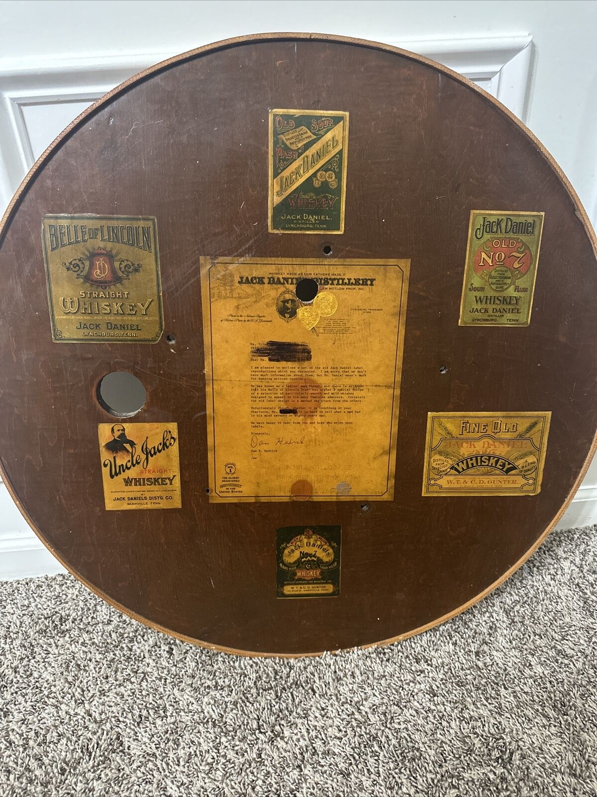 Jack Daniels  Wooden Vintage Advertisement Collection Letter
