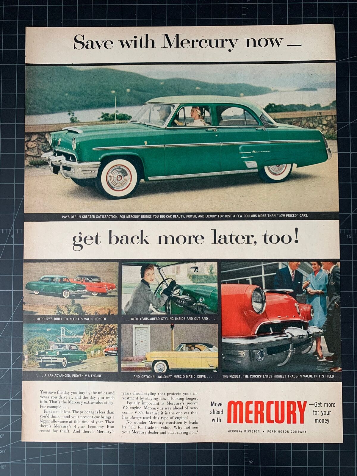 Vintage 1950s Mercury Print Ad