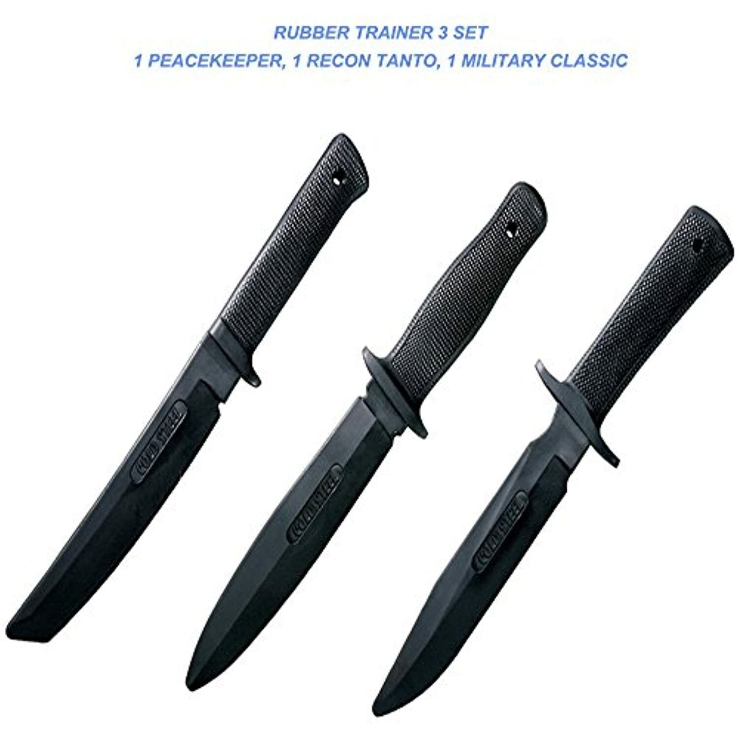 Cold Steel Rubber Training practice Knife Knives 3 Set