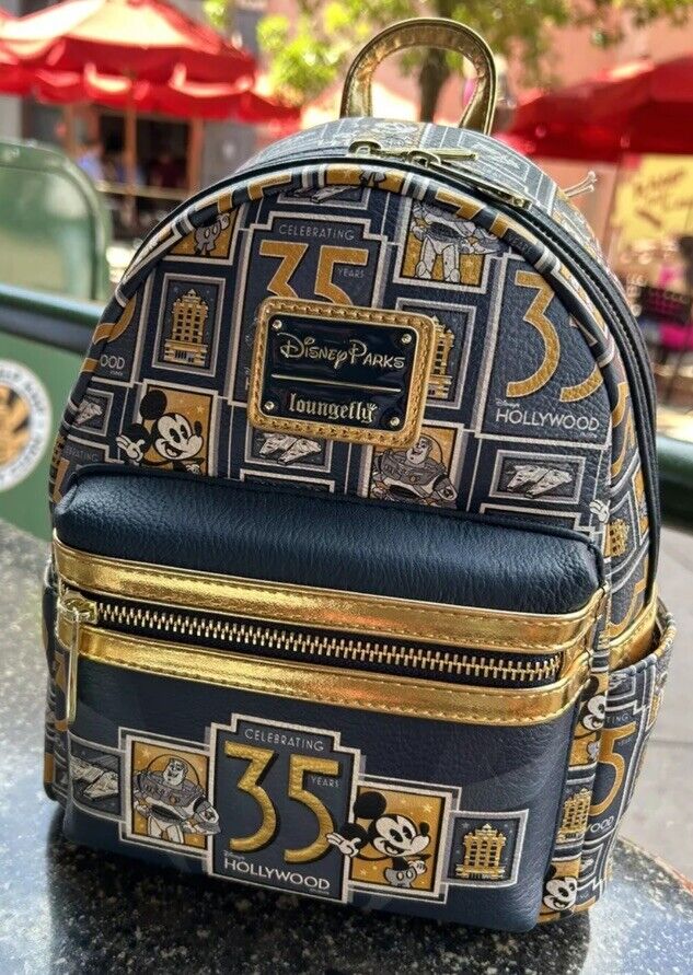 Disney Parks Hollywood Studios 35th Anniversary Loungefly Mini Backpack NEW