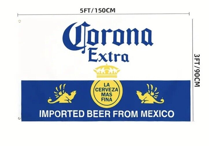 3' x 5' Corona Extra Beer Flag/Banner Bar Man Cave Frat Party