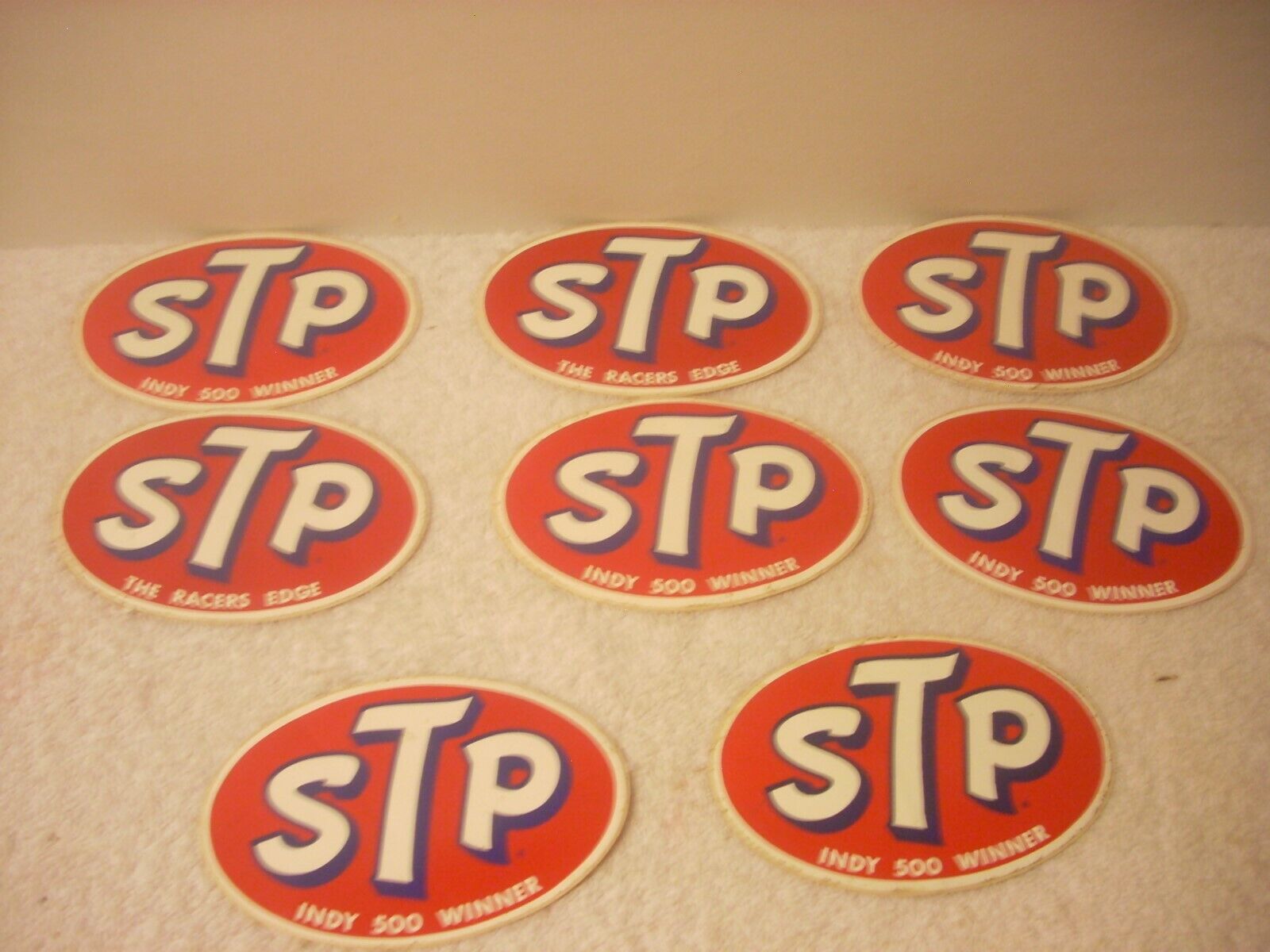 Vintage STP Stickers/Decals Qty 8