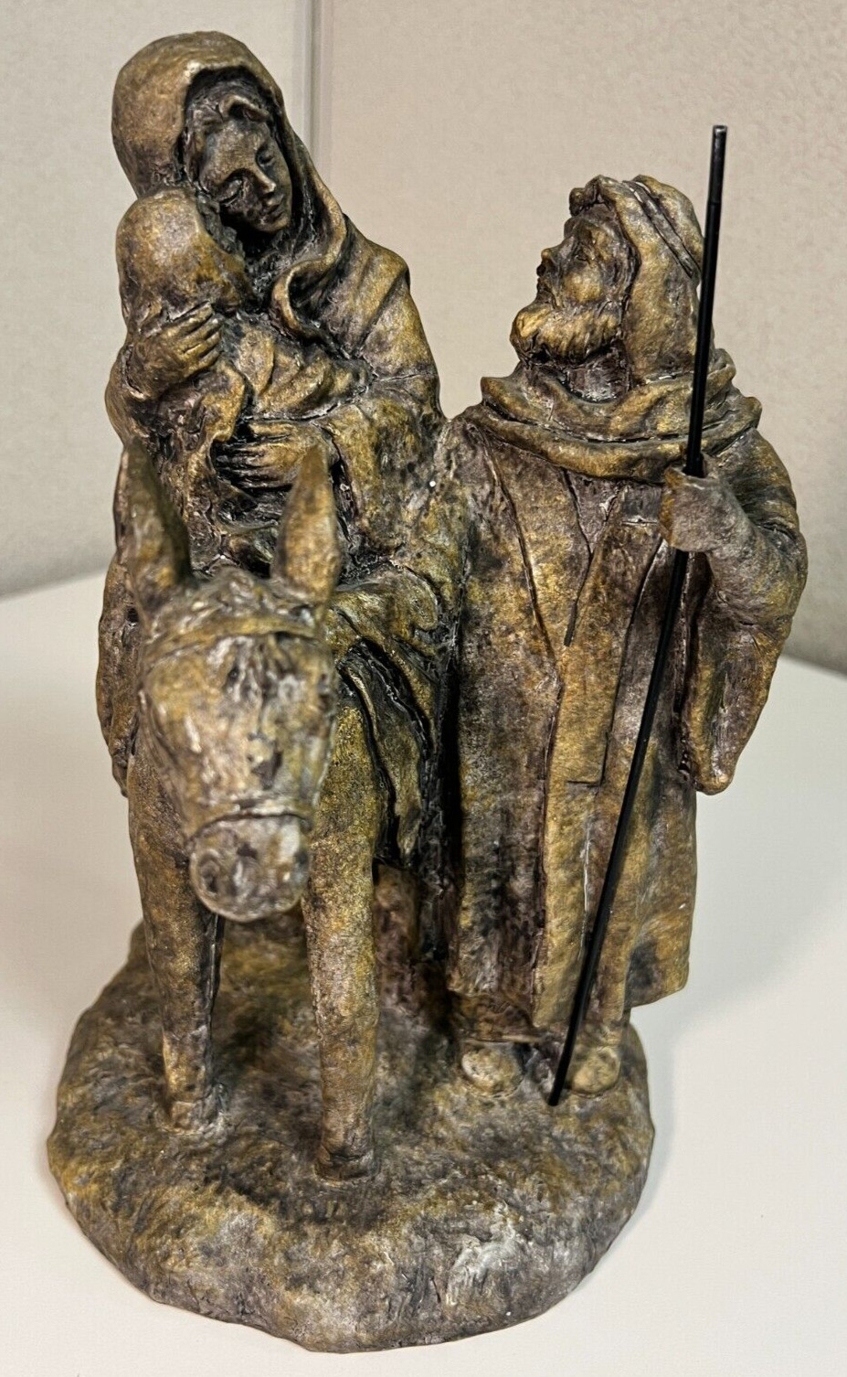 Holy Family Figurine Flight Into Egypt 9.25\