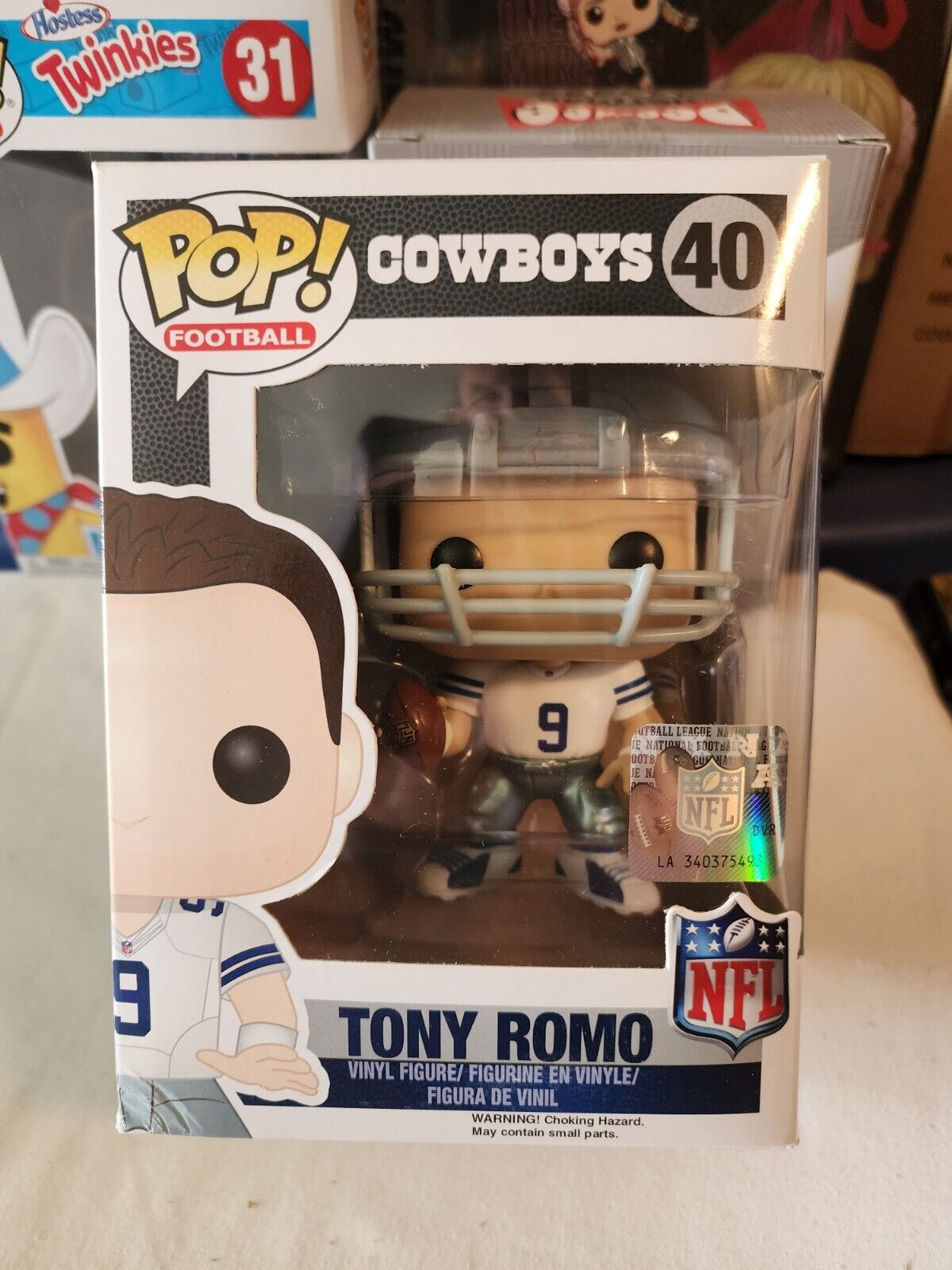 Vaulted Rare Dallas Cowboys Tony Romo FUNKO POP Football #40 NFL Box Damage 
