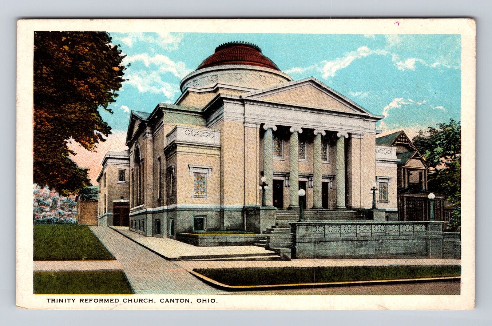 Canton OH-Ohio, Greek Orthodox Trinity Reformed Church, Antique Vintage Postcard