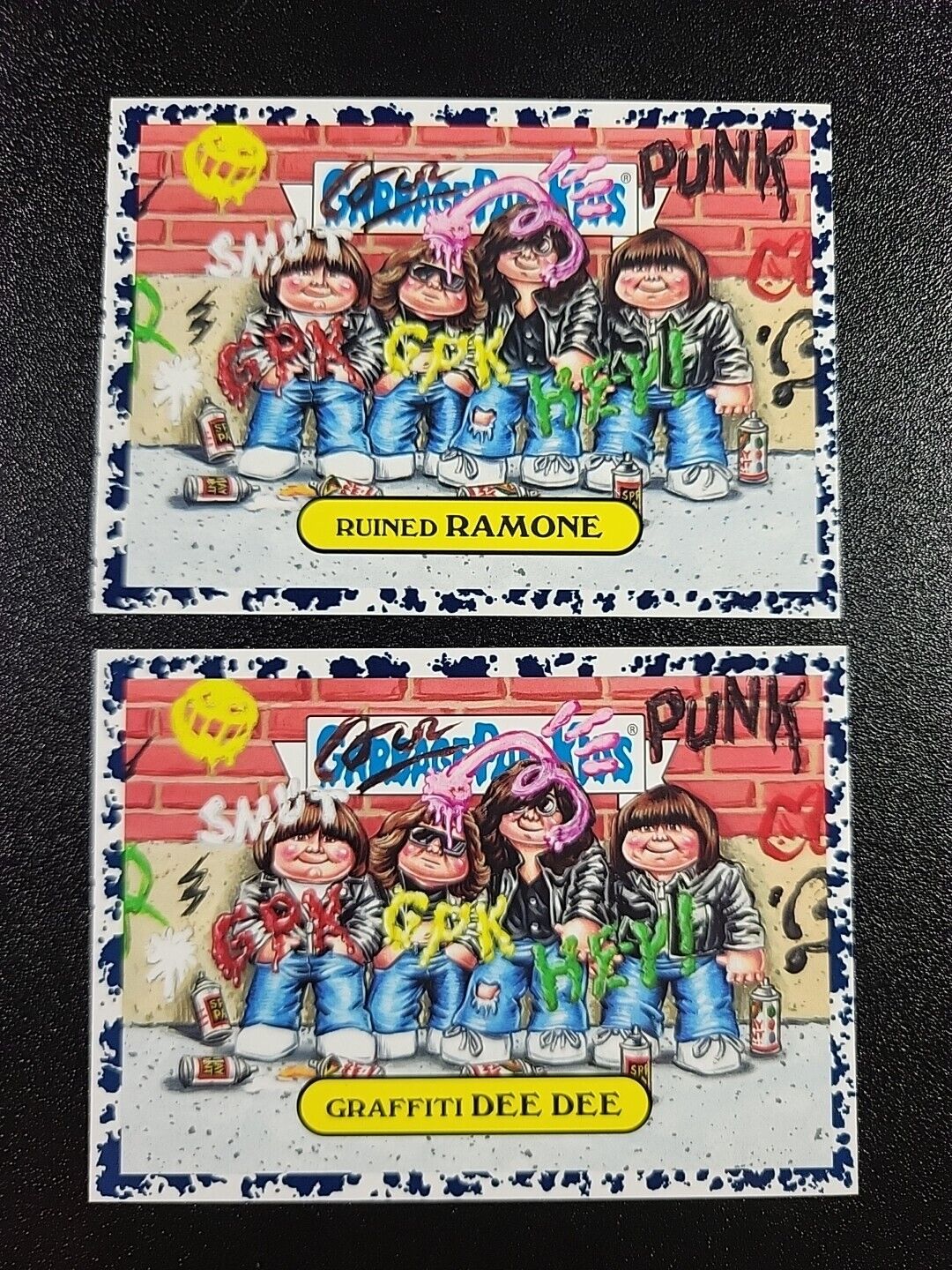 SP Black Ramones Rockaway Beach Sheena is a Punk Rocket Card Garbage Pail Kids