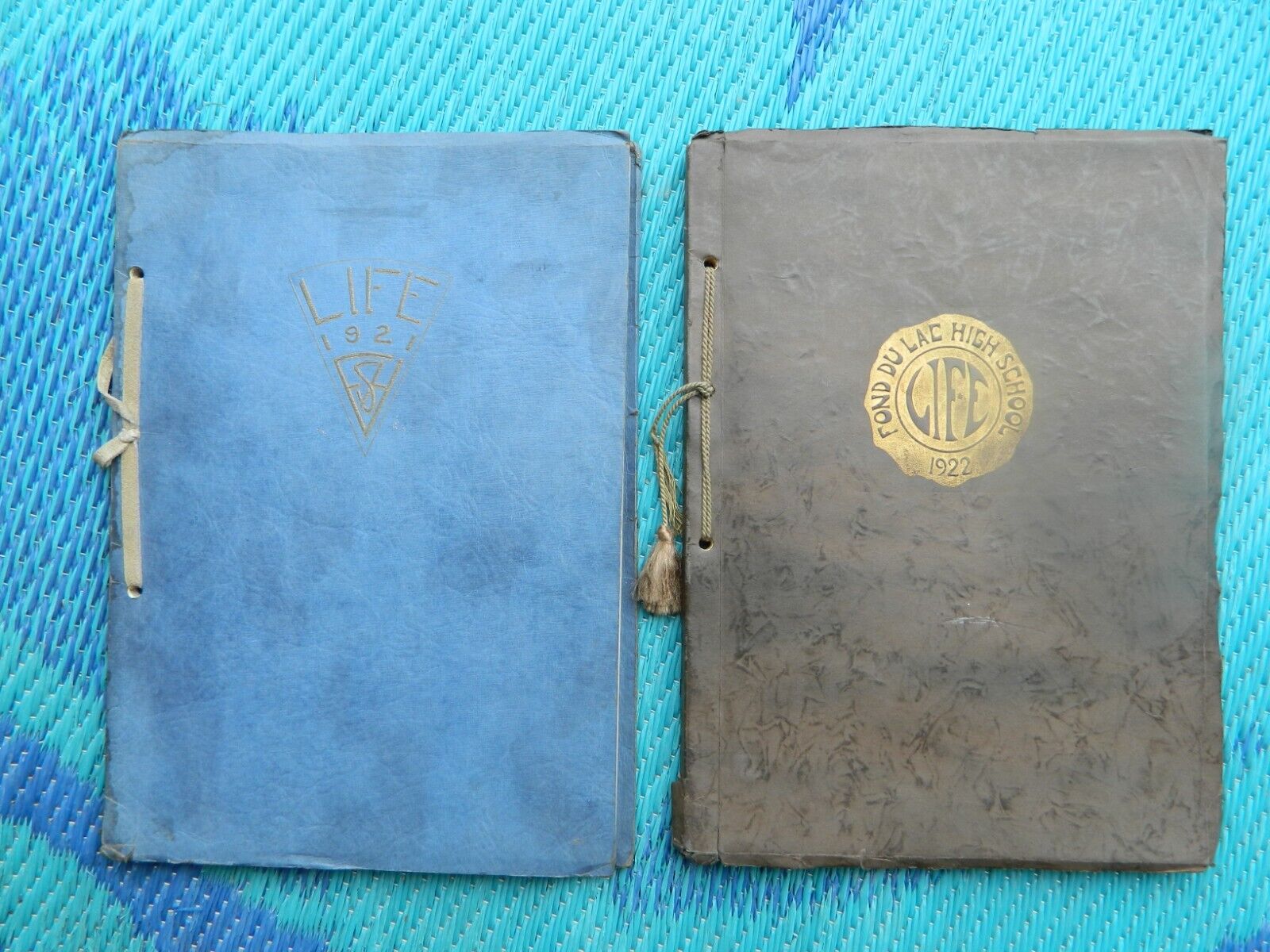 1921 & 1922 FOND DU LAC WISCONSIN HIGH SCHOOL YEAR BOOKS