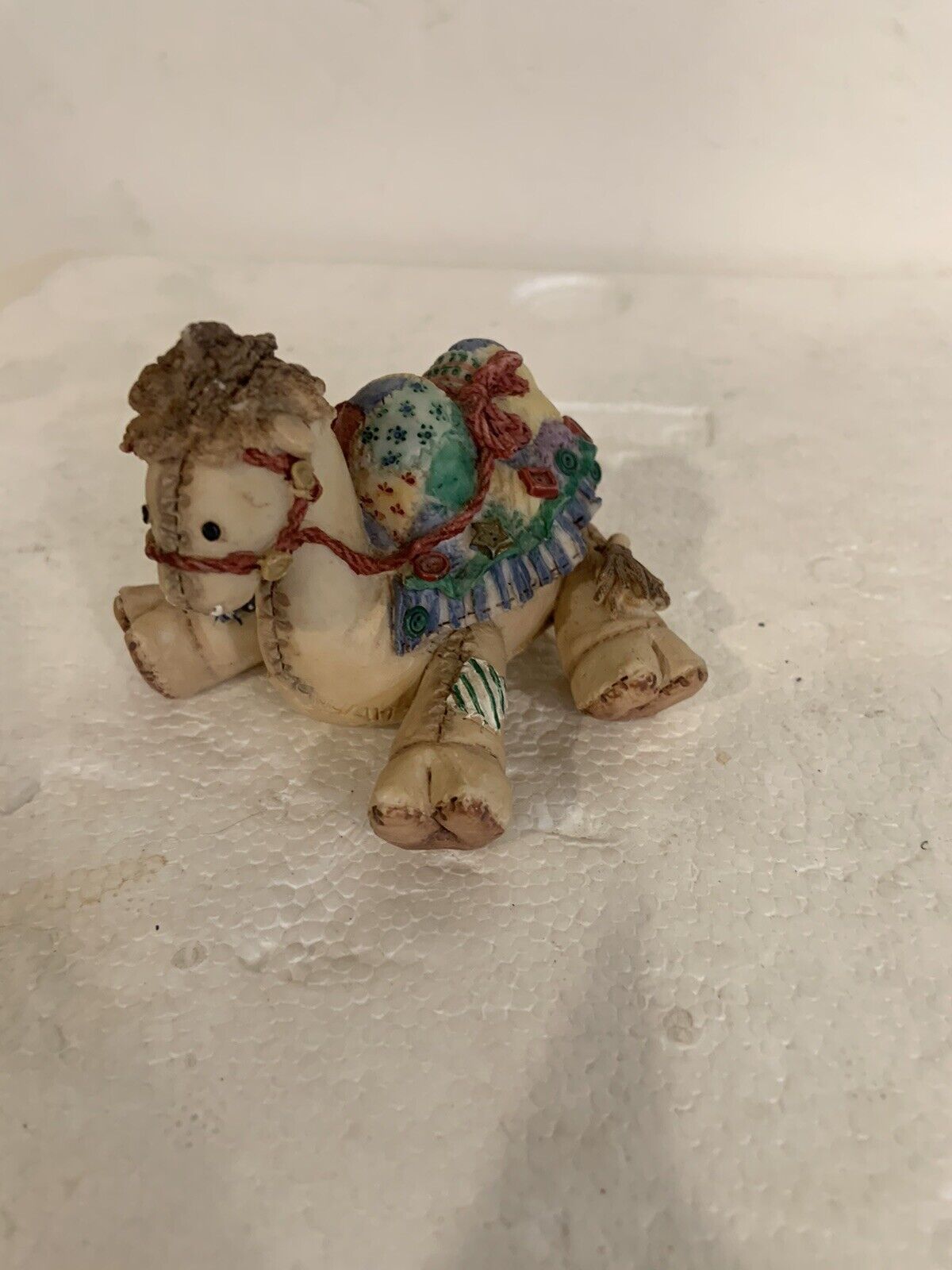 Vntg Baby Camel Figurine Patchwork “Cute As A Button” #651567 Enesco 1994 RARE