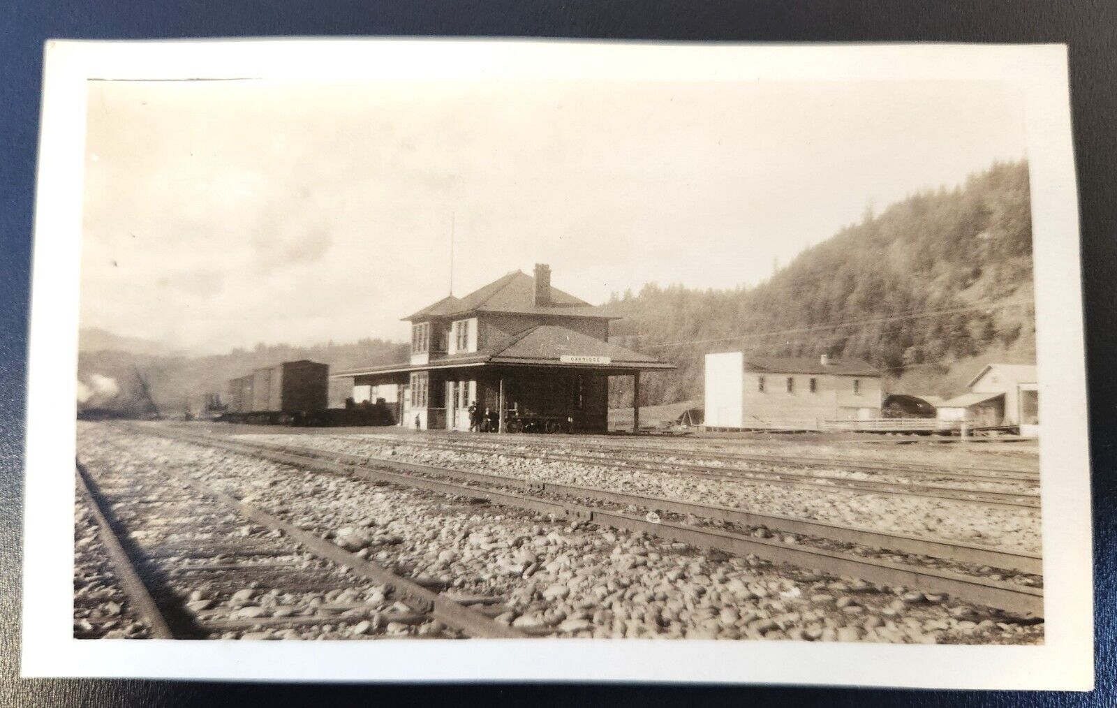 Oakridge Oregon Railroad Depot Photo On The Natron Cutoff 4-1/2\