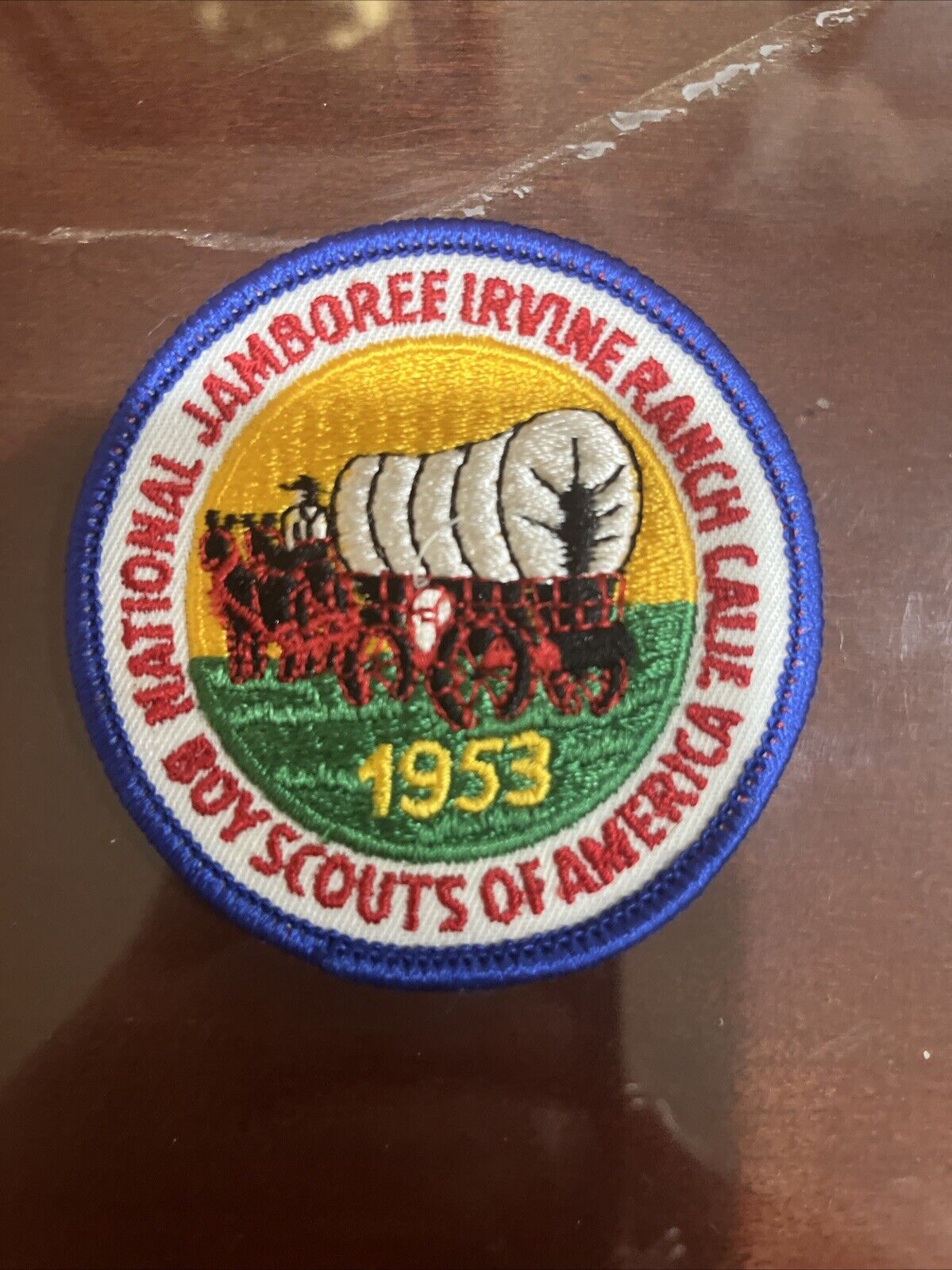 Vintage BSA boy scout patch national jamboree 1953 patch irvine ranch california