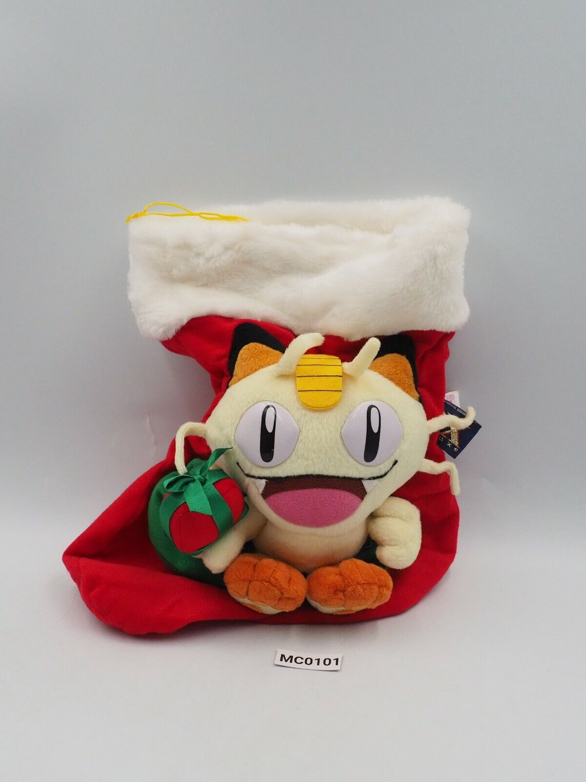 Meowth Pokemon MC0101 Christmas Sock Stocking Banpresto DX 2001 Plush 10\