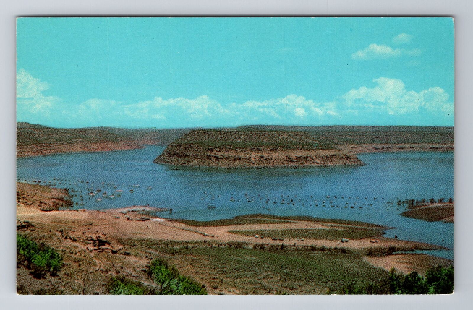 NM-New Mexico, Navajo Dam Reservoir, Antique, Vintage Souvenir Postcard