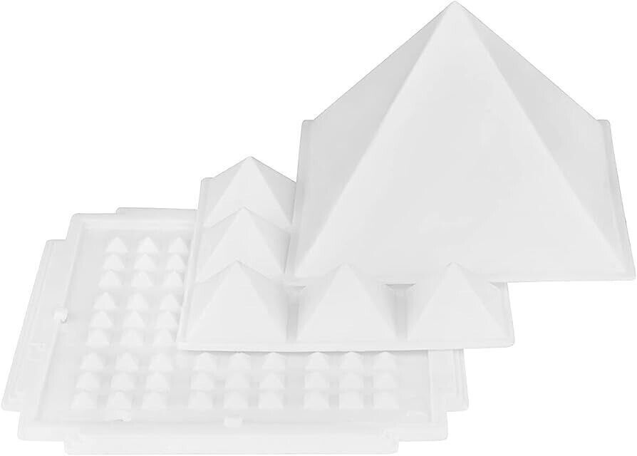 Vastu 3 Layer Pyramid/Plastic WHITE Multi-Layer plastic Pyramid Vastu Remedy