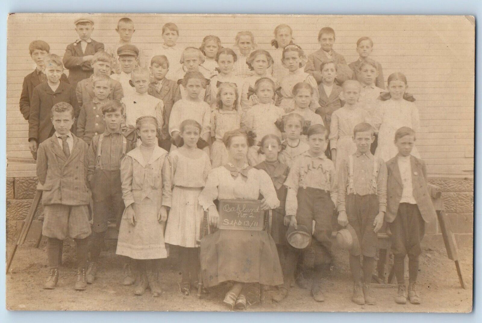 New Bethlehem Pennsylvania PA Postcard RPPC Photo Class Picture Oakland c1910\'s
