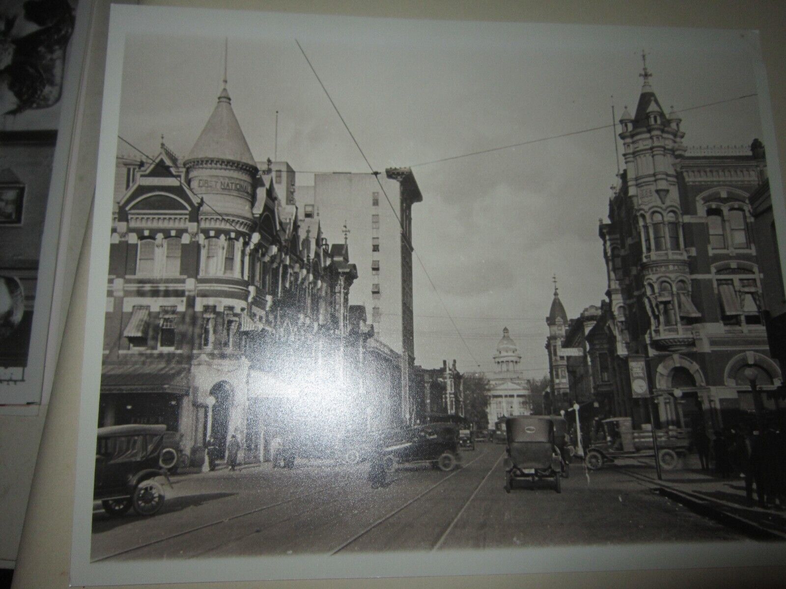 Mariposa Street Scene Fresno, California - ca. 1930 - Historic Photo Print