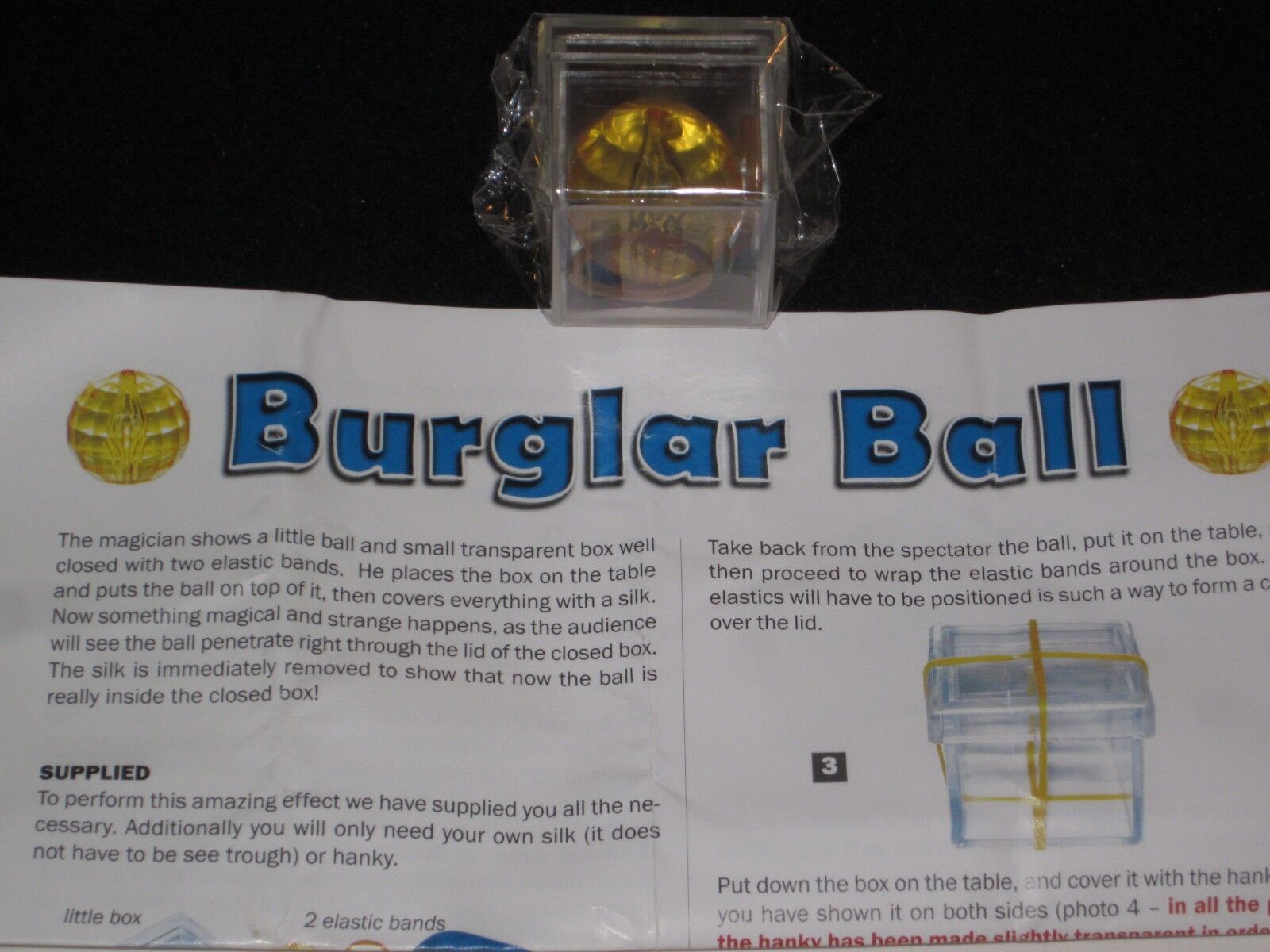 Burglar Ball Magic Trick - Close-Up, Escape, Pocket Magic, Walk Around, Street 