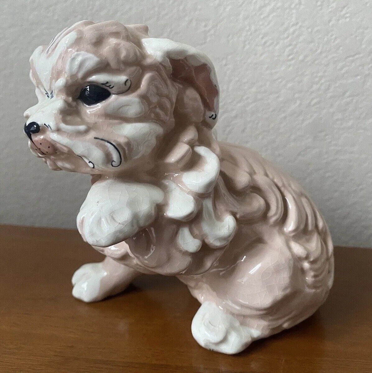 1930s-60s VTG Kay Finch YORKSHIRE TERRIER PUPPY Ceramic Figurine MADE IN CALIF