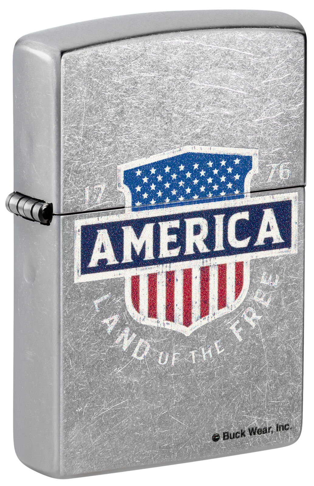Zippo Buck Wear™ Street Chrome Windproof Lighter, 48938