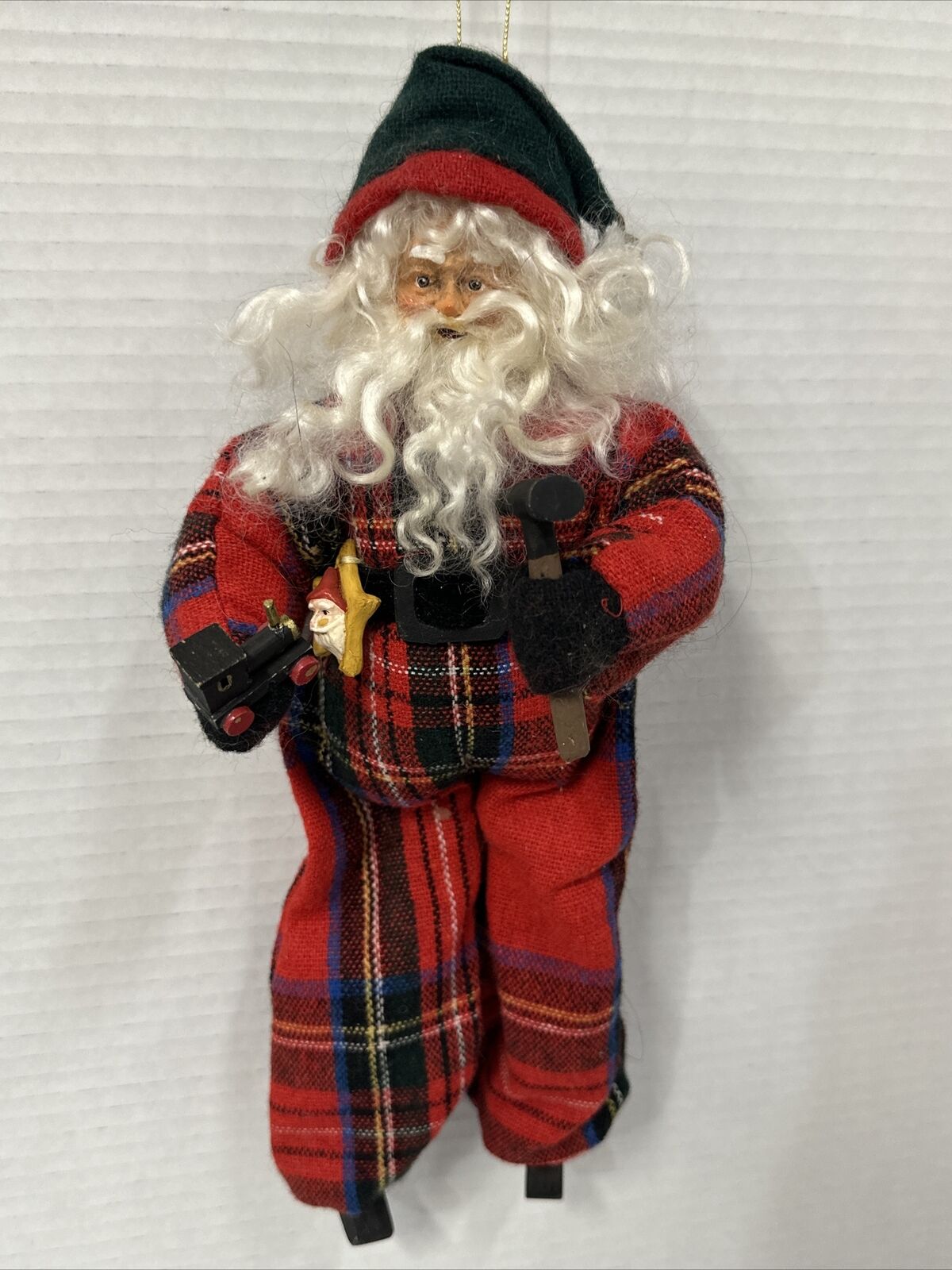 RARE Vintage 12 Inch House of Hatten Santa Toy Maker  Santa Figure
