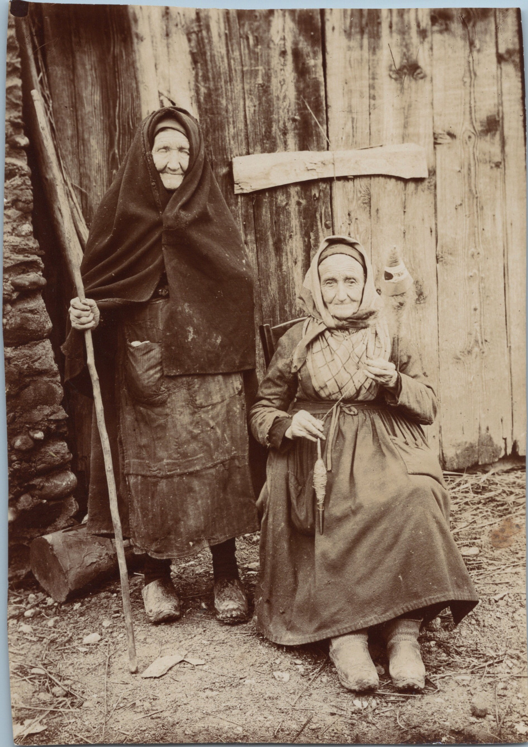 France, Béarnaises women, vintage print, ca.1880 vintage print d