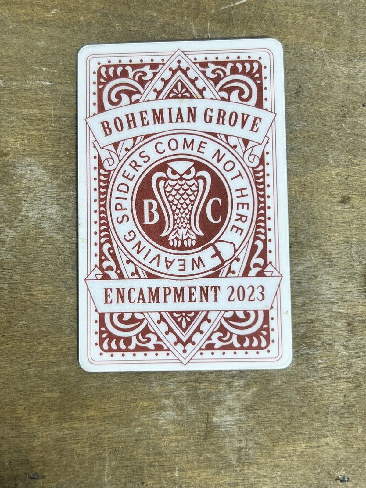 Bohemian Grove 2023 Encampment/Membership Card Camp Pass Secret Society