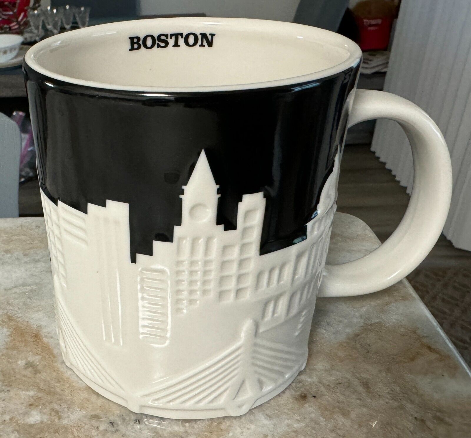 RARE Starbucks 2012 Boston Collector Series Relief Mug, 16 oz. NEW Condition