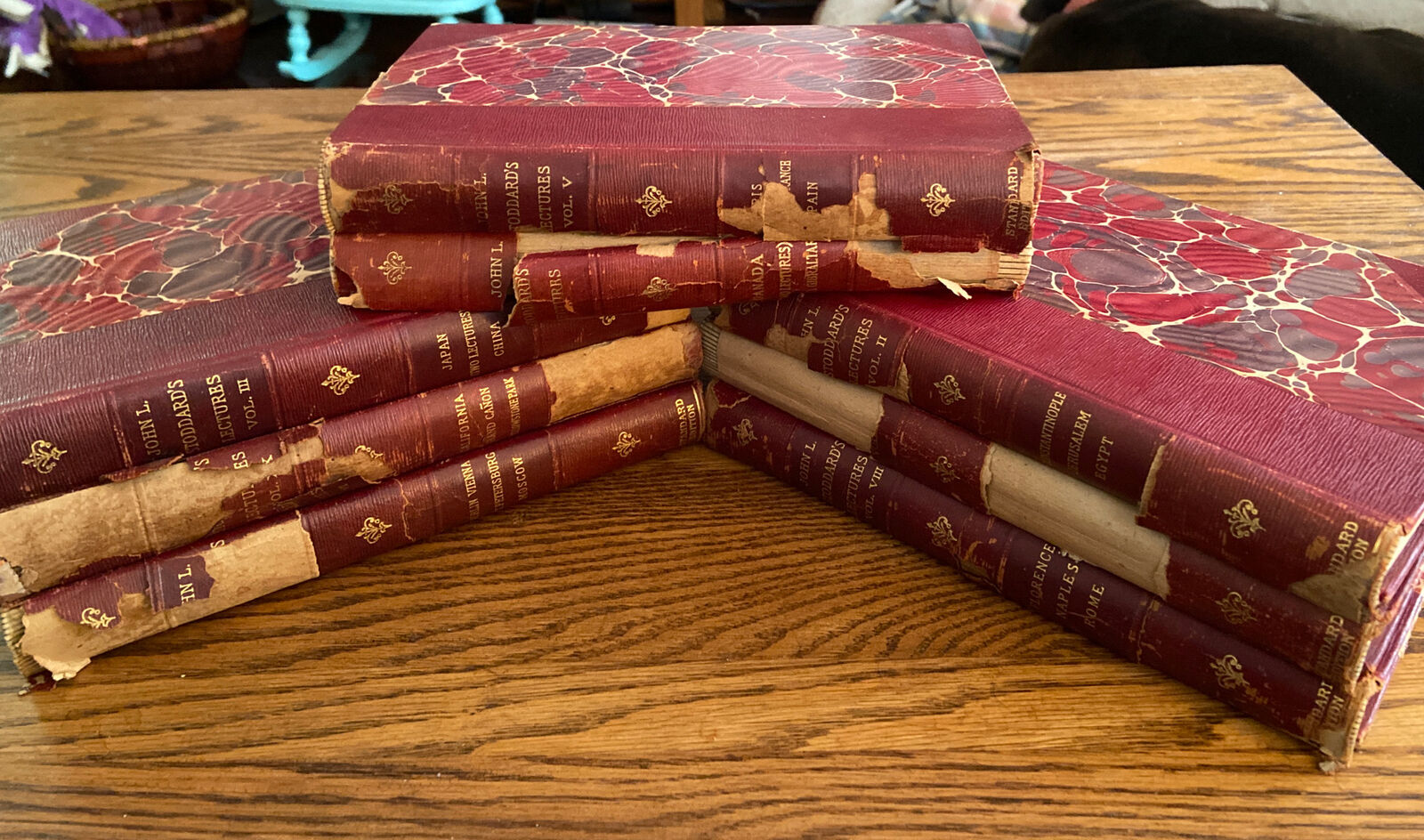1897 Edition 8 vols. set by John Stoddards Cali 