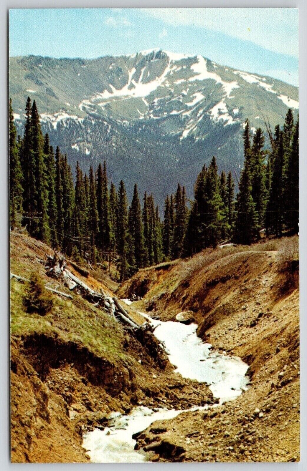 Crater Mountain Colorado Co Summith Berthoud Pass Postcard UNP VTG Mirro Unused