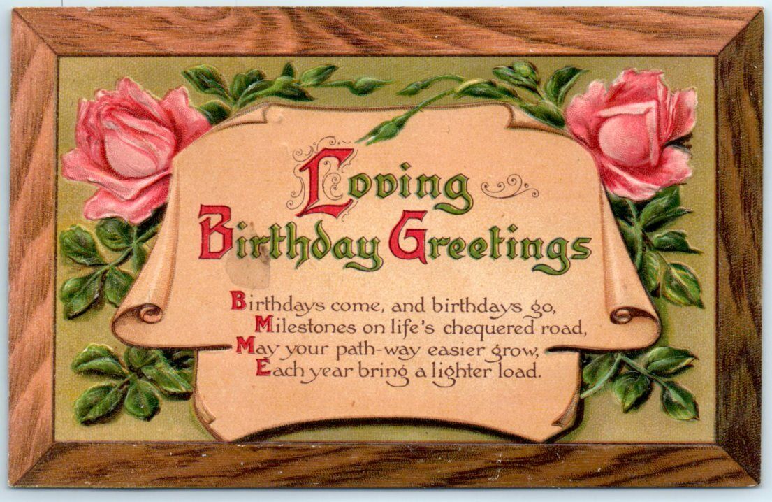 Postcard - Loving Birthday Greetings