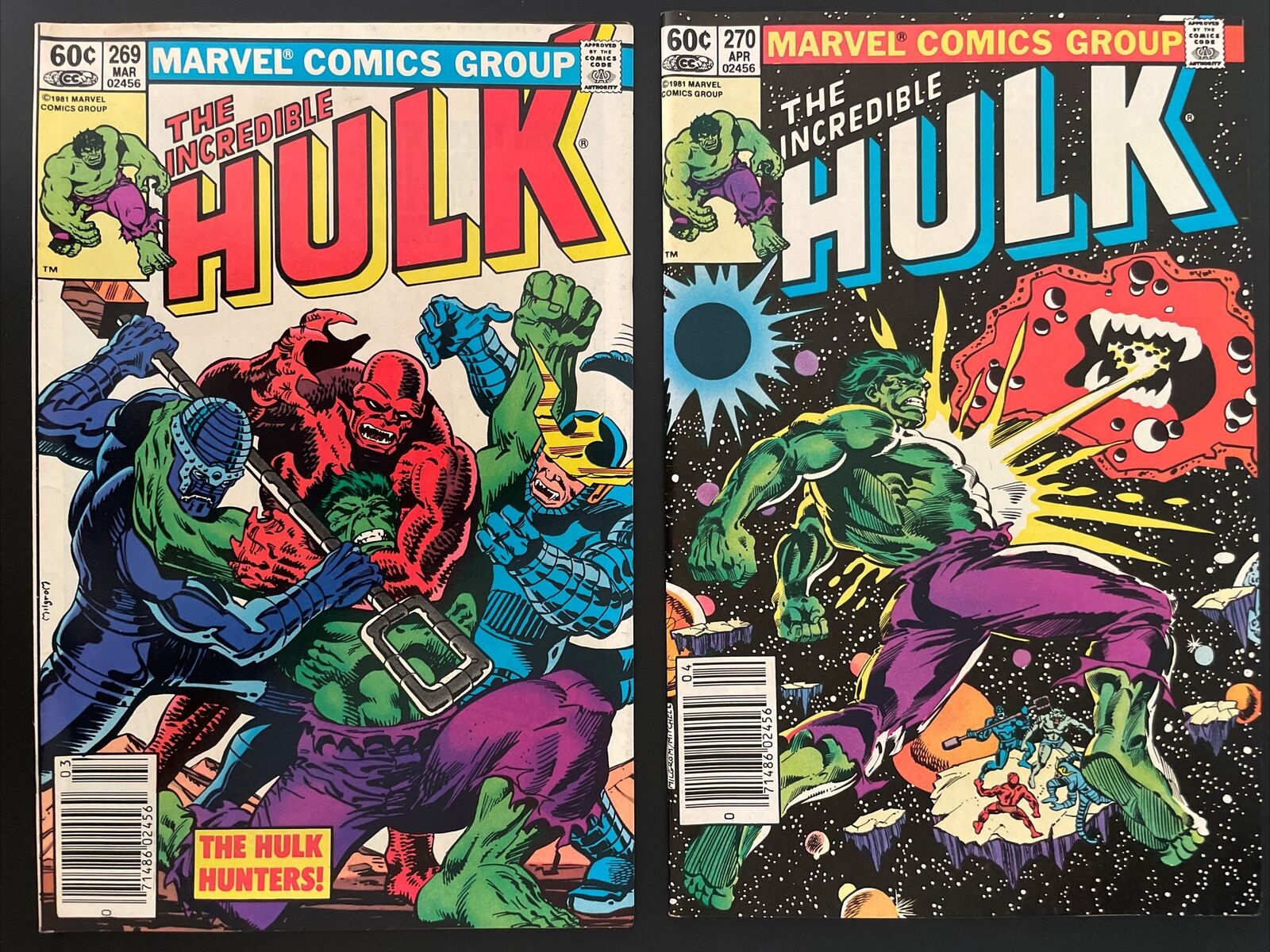 The Incredible Hulk #269 & 270 (Marvel) Lot Of 2 Comics Newsstand