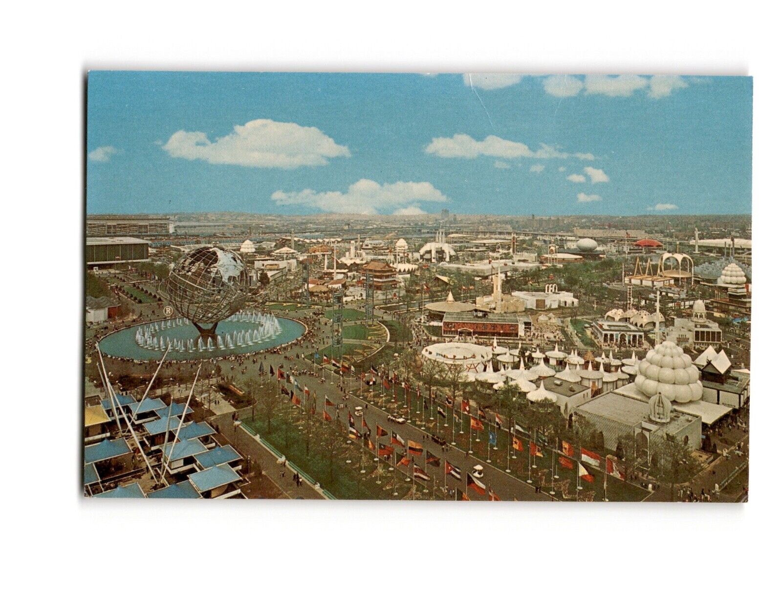Vintage Postcard New York World's Fair 1964-1965 Unisphere Court of Nations
