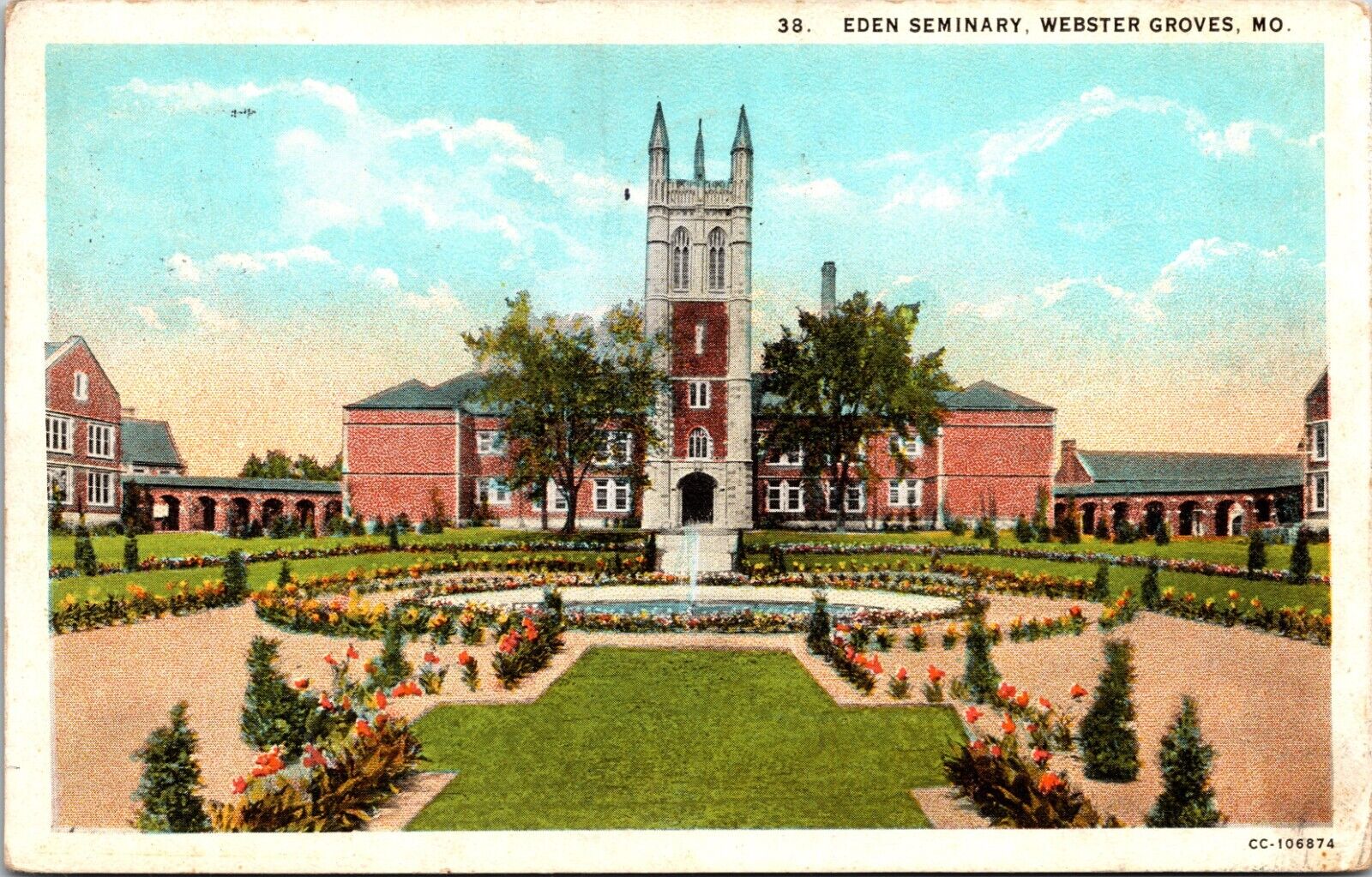 Eden Seminary, Webster Groves, Missouri - Postcard
