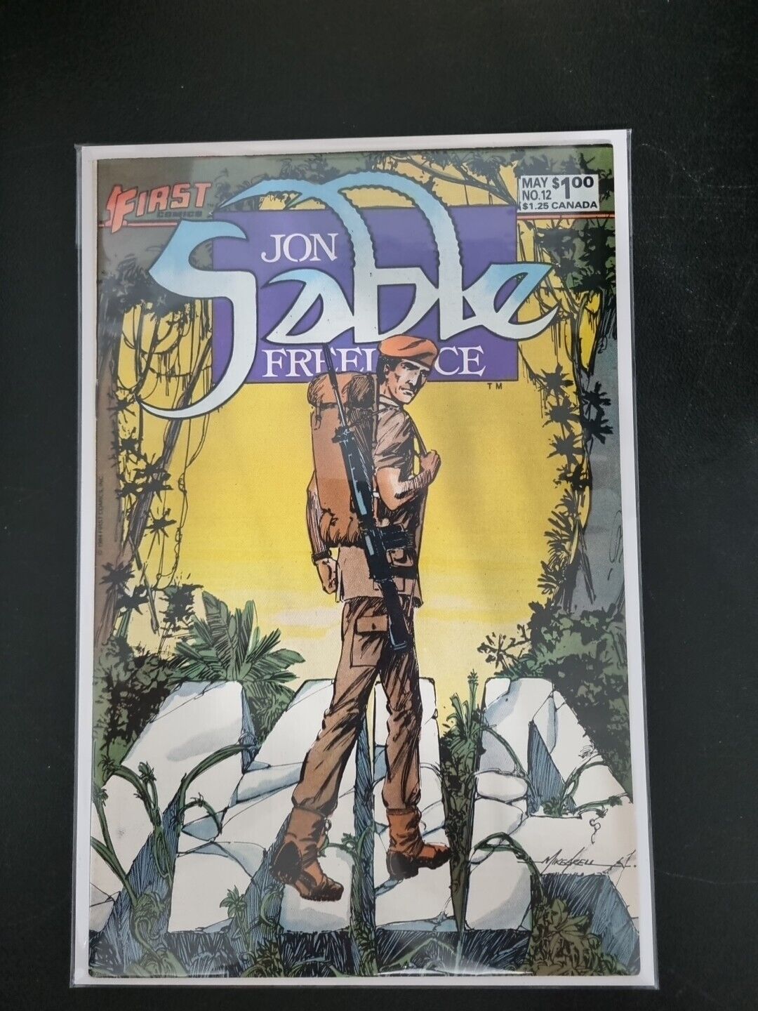 John Sable, Freelance #12 ~ NEAR MINT NM ~ 1984 First Comics
