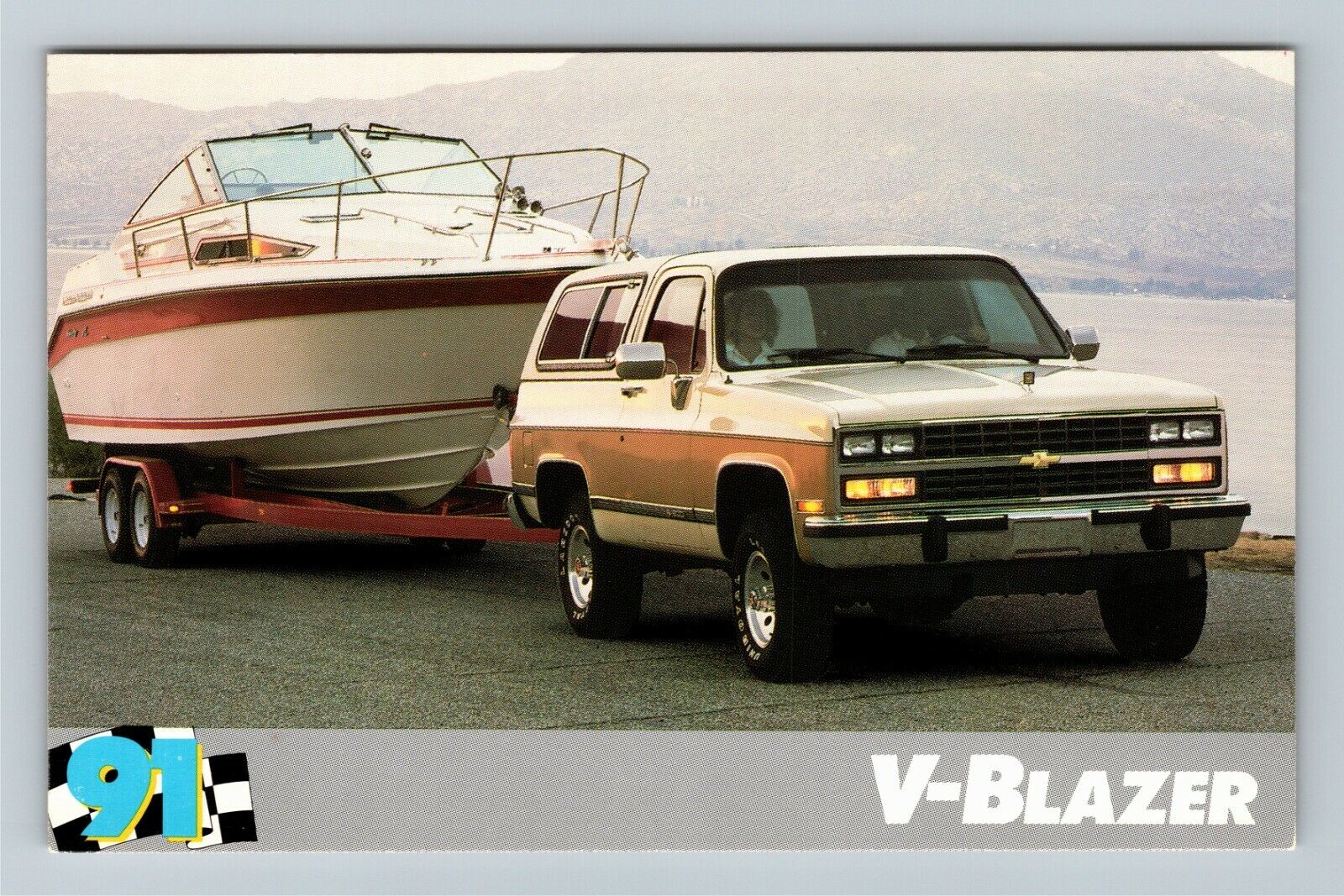 1991 Chevrolet V-Blazer, Automobile, Vintage Postcard