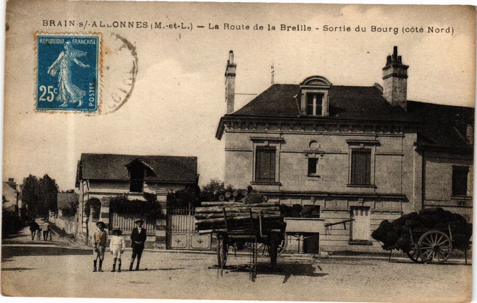 CPA BRAIN-sur-a Leonnes - La Route de la Breille (165136)