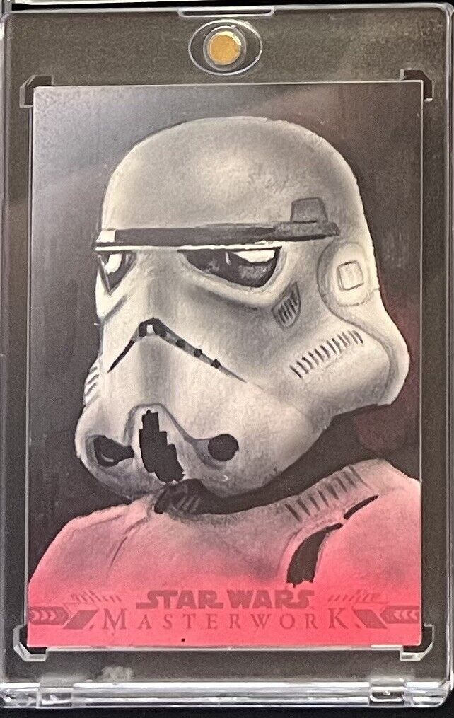 2022 Topps Star Wars Masterwork - Stormtrooper - 1/1 Sketch Card by Kevin Nelson