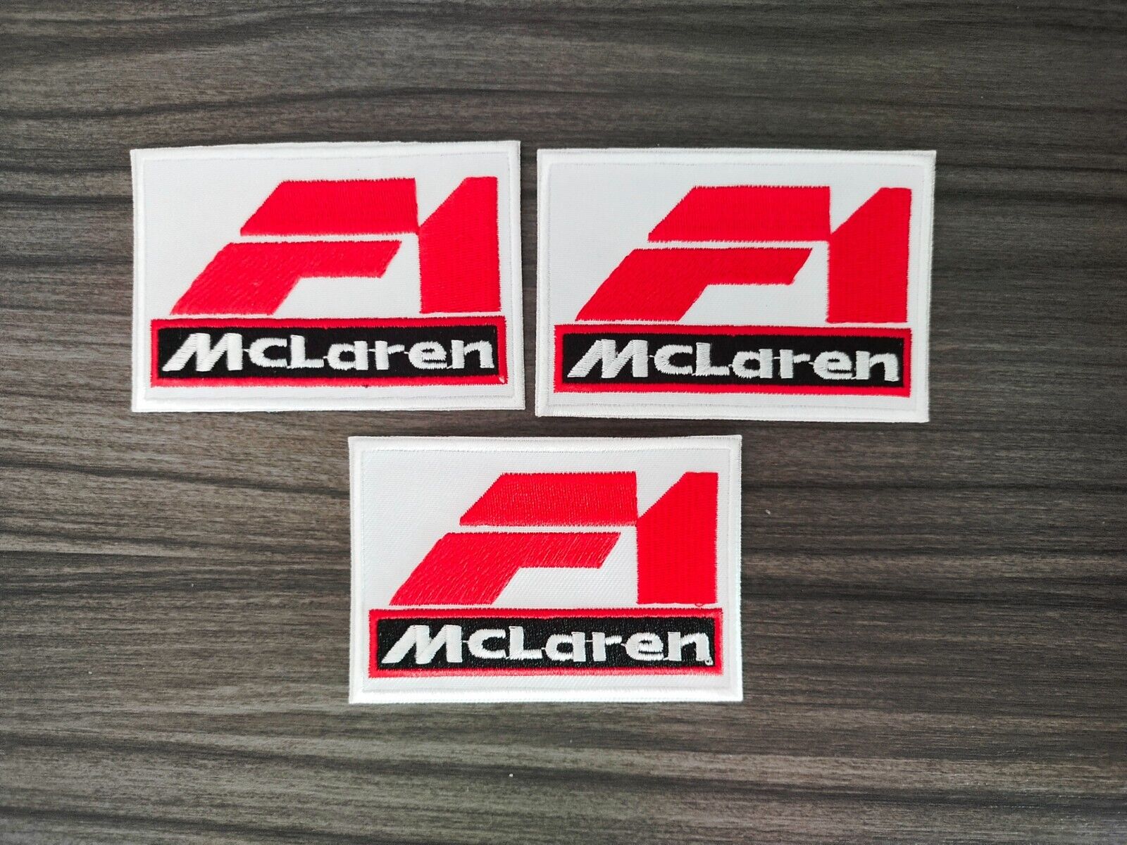 3pcs MCLAREN F1 Racing Automobile Motorcycle Biker Patch Embroidered Iron or Sew