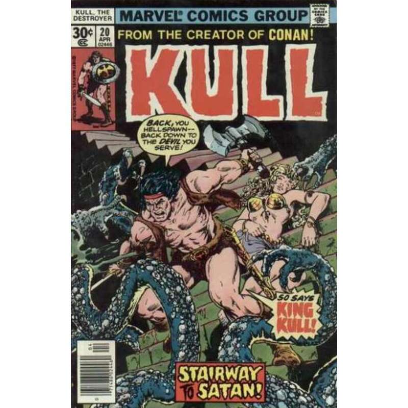 Kull the Conqueror (1971 series) #20 in Very Fine + condition. Marvel comics [x*