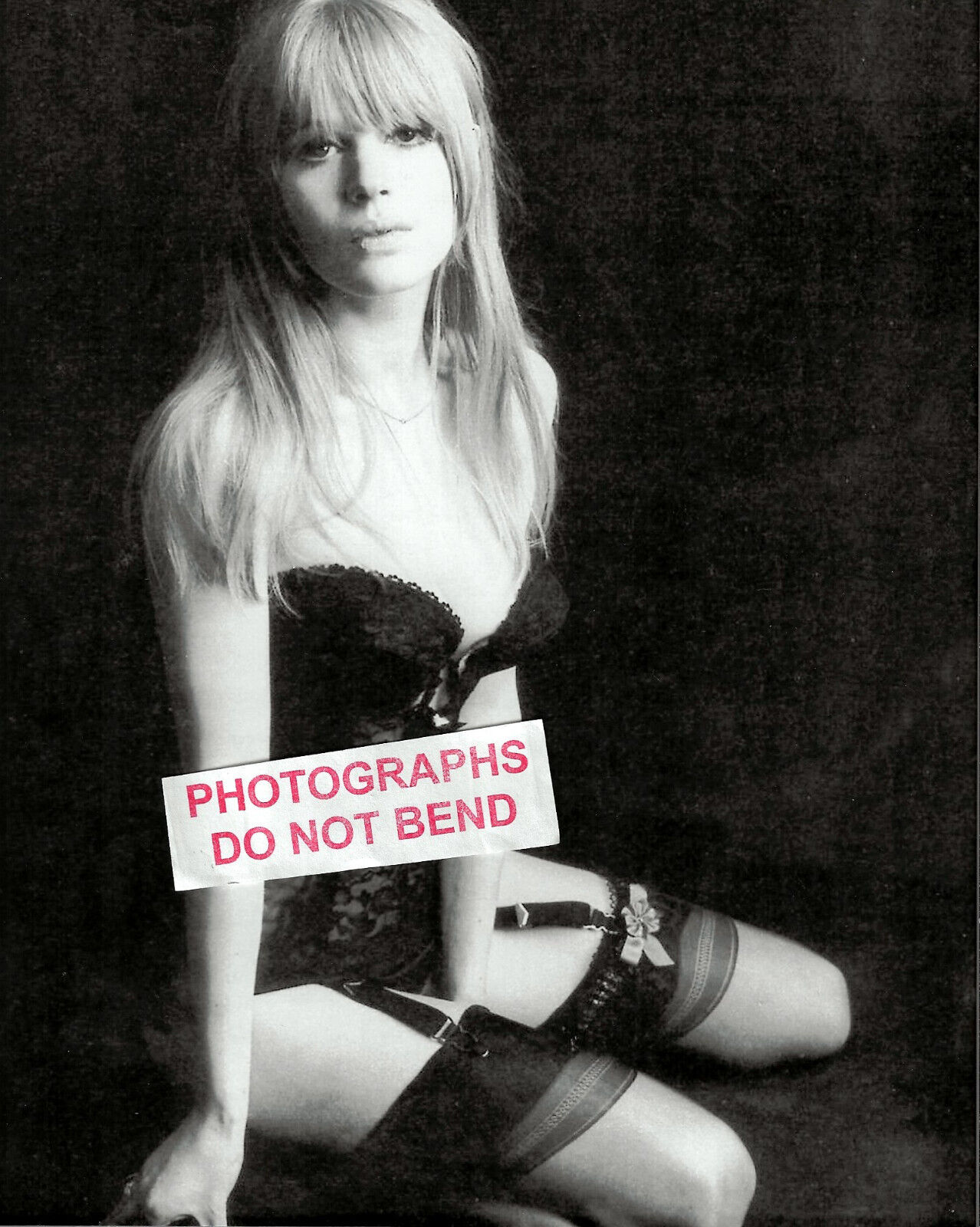 8x10 photo Marianne Faithfull pretty sexy pop singer & movie star publicity phot