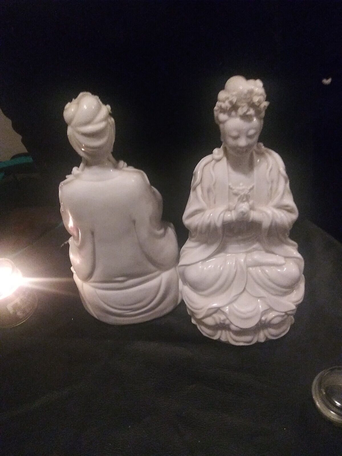 antique porcelain figurine pair