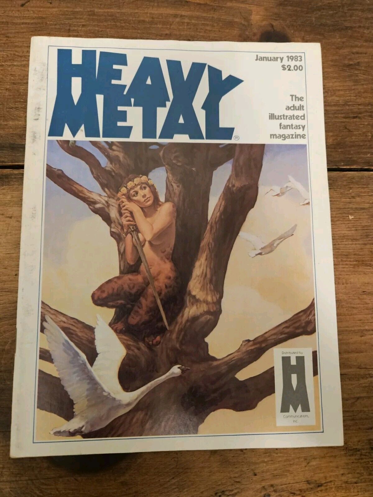 Heavy Metal Magazine January 1983 Fantasy Chip Delany, Man From Harlem Wild #957