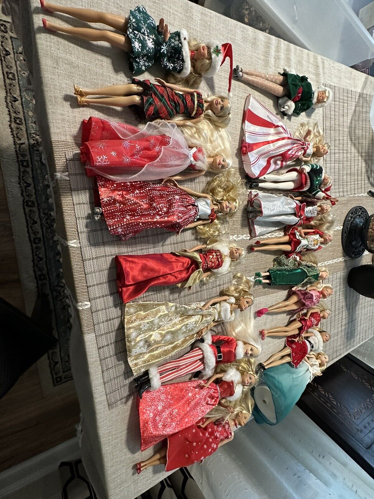 collection of barbie dolls