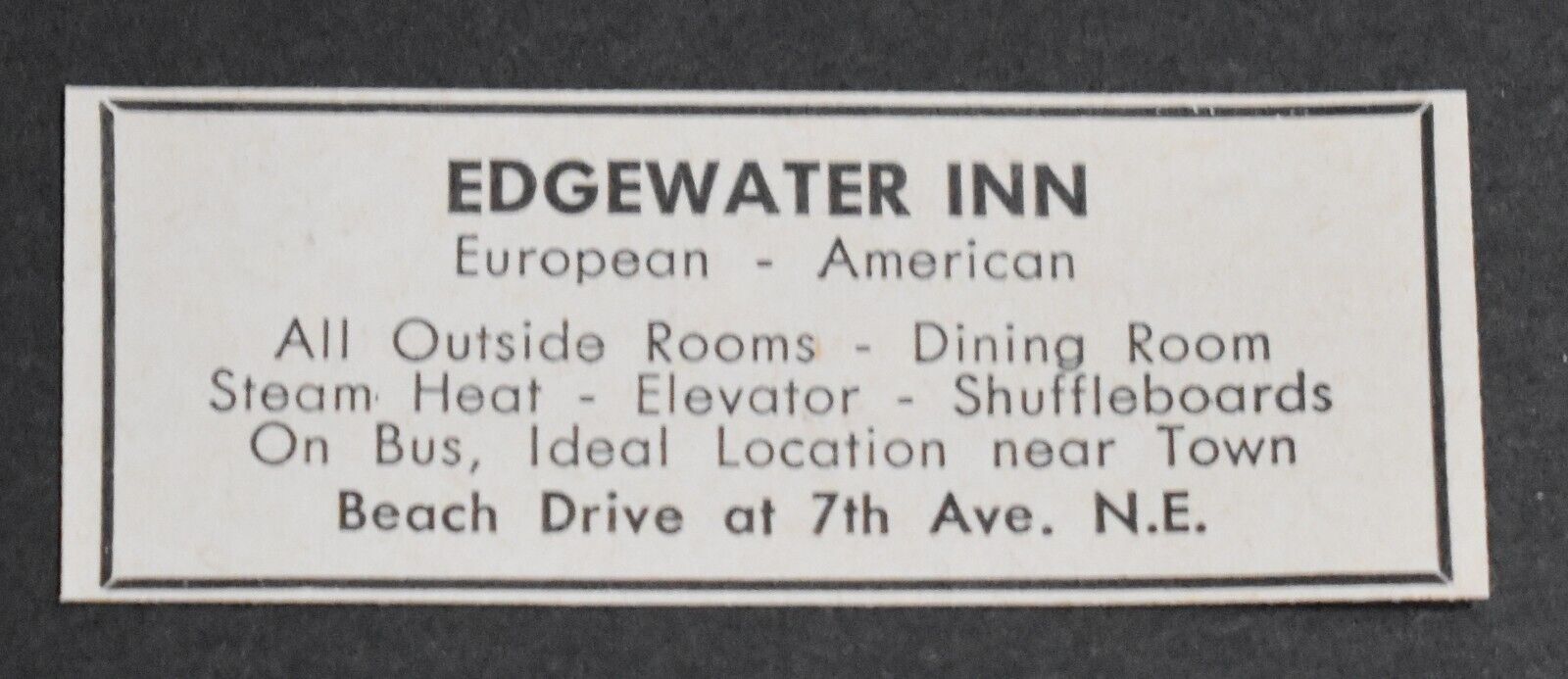 1964 Print Ad Florida Saint Petersburg Edgewater Inn Beach Drive 7th Ave NE Art