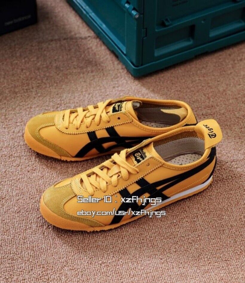 Classic Onitsuka Tiger MEXICO 66 Yellow/Black Sneakers Unisex Casual Flat Shoes