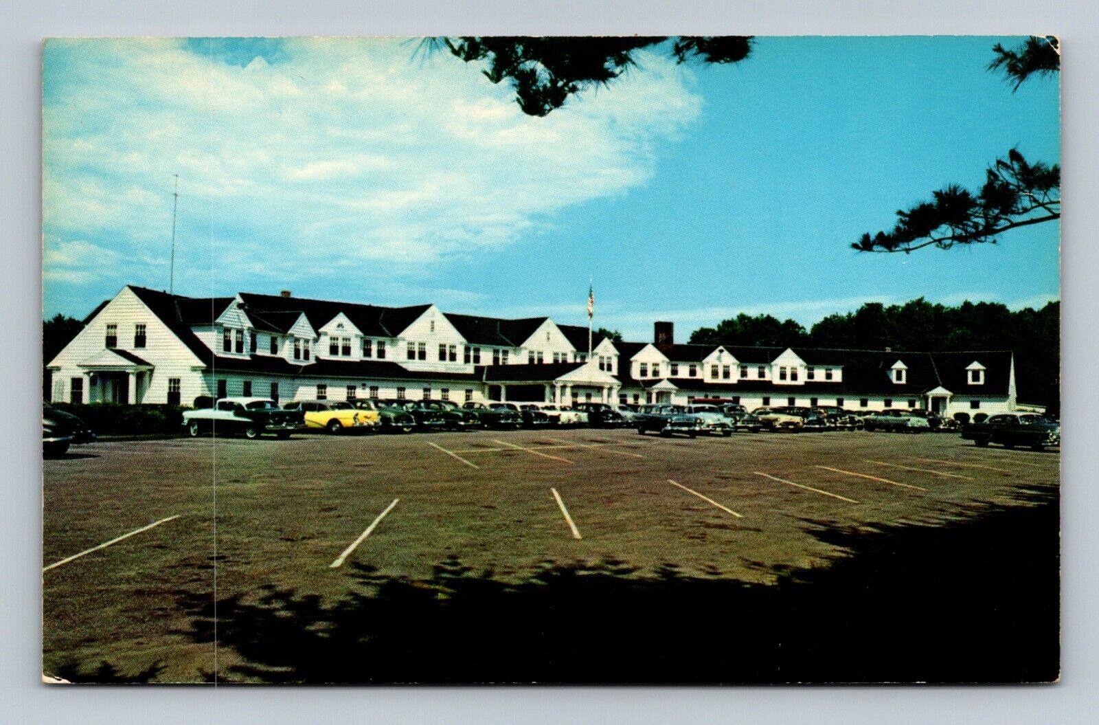 Manchester Country Club Manchester NH New Hampshire Old Cars Postcard